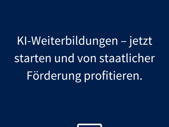 Artikel aus BigData Insider: „KI Weiterbildungen – Jetzt starten und von staatlicher Förderung profitieren.“