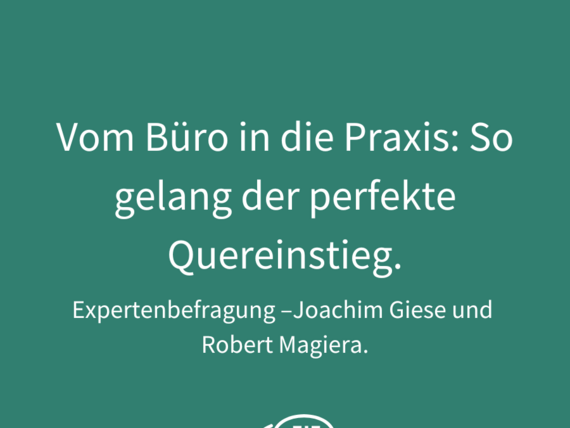 Artikel aus hausarztdigital: „Vom Büro in die Praxis: So gelang der perfekte Quereinstieg.“