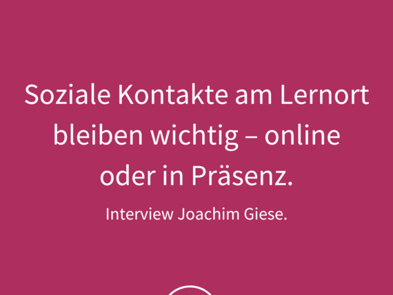 Artikel aus der bergische Unternehmer: „Soziale Kontakte am Lernort bleiben wichtig – online oder in Präsenz.“